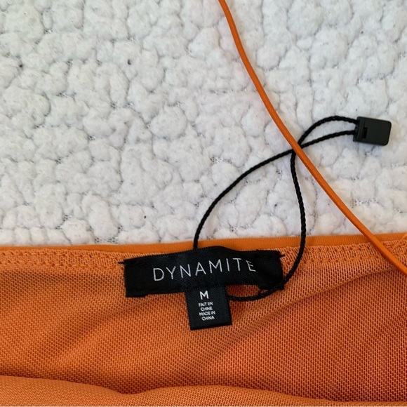 Dynamite  Orange Cropped Top - Picture 3 of 6